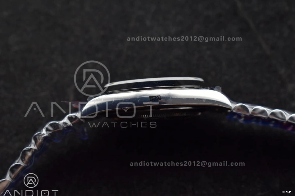 V4 DayDate Weighted Roman President Steel GMF 40 Tungsten Bracelet Markers Dial A3255 Blue 904L On 0415